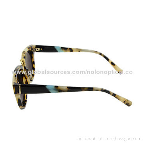 Italian design acetate sunglasses with CE & FDA certification in crystal